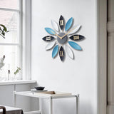 Nordic Style Leaf Petal Wall Clock