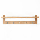 Bamboo Simplistic Wall Hook And Shelf