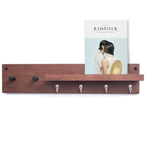 Bamboo Coat Hanger And Shelf