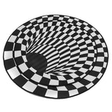 Carpet 3D Optical Illusion Black Hole For Living Room Coffee Table Mats