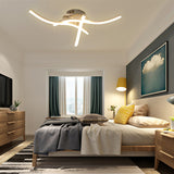 Contemporary LED 3 Wave Ceiling Lights