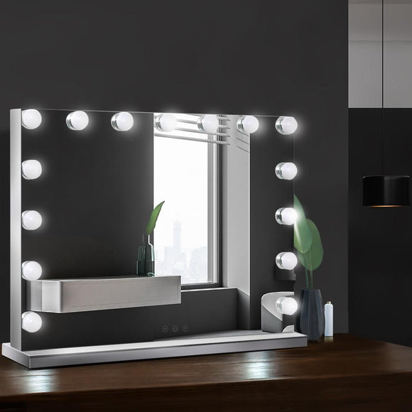 Hollywood Frameless Makeup Mirror With 15 LED 58cm x 46cm