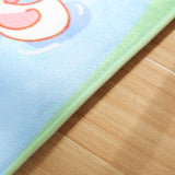 Soft Plush Marble Texture Print Floor Mat